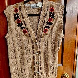 Jantzen Classics hand embroidered vest